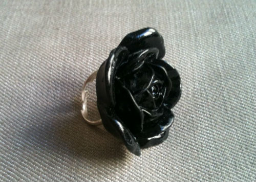 Bague Fleur Noire